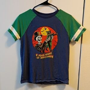 Kids Halloween Graphic Tee - Blue and Green